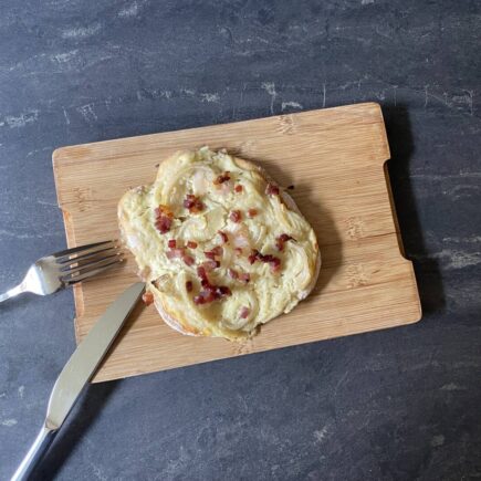 Flammkuchenfladen fertig