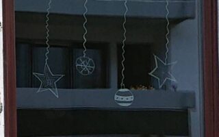 Kreidestift - Weihnachtsdeko, Weihnachtskugeln