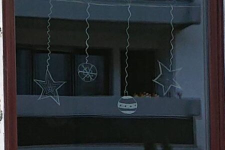 Kreidestift - Weihnachtsdeko, Weihnachtskugeln