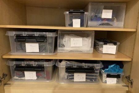 Kleiderschran für Kindergartenkinder