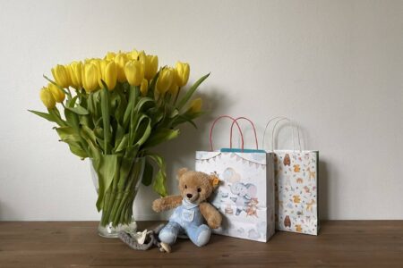 Geschenkideen zur Geburt - Blumen, Spieluhr