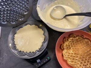 Waffelt machen mit Kindern