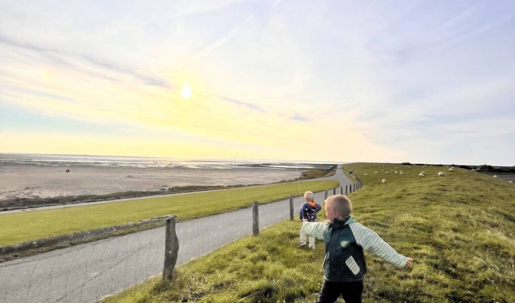 Drachen steigen lassen an der Nordsee - Urlaub für die ganze Familie