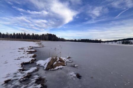 Bayersoiener See Bad Bayersoien im Winter