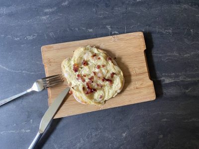 Flammkuchenfladen fertig