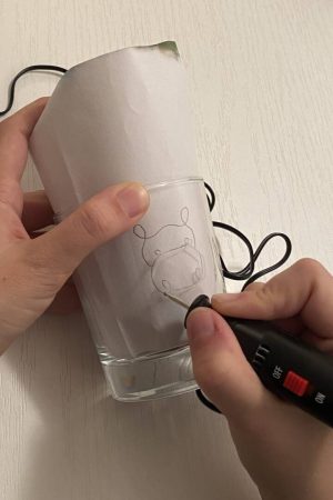 Glas Gravieren mit Vorlage